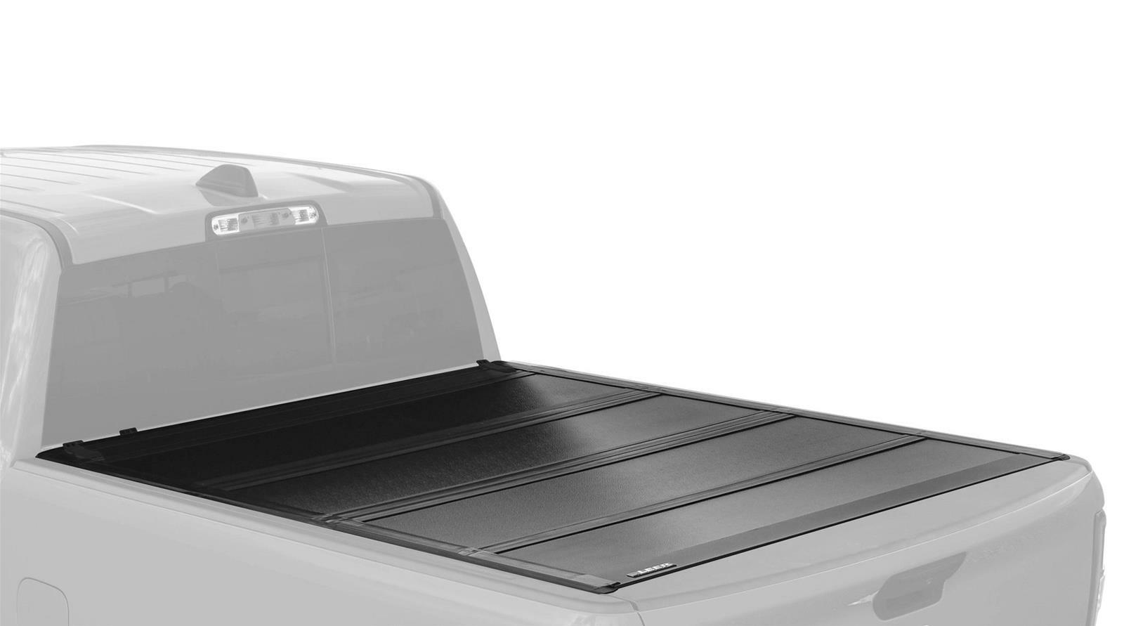 LEER 22-25 Ford Maverick Flush Mount Hard Folding Tonneau Cover Truck Bed Topper4 Foot 5 Inch Black Leer - 650331