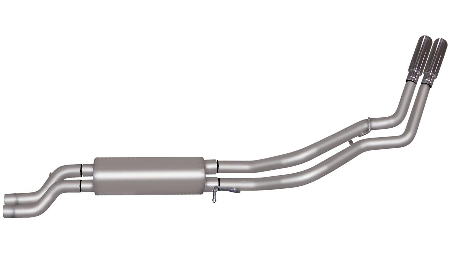 Gibson Exhaust Cat-Back Dual Sport Exhaust System; Stainless (2001-2006 Chevrolet, GMC Fitment) - 65202