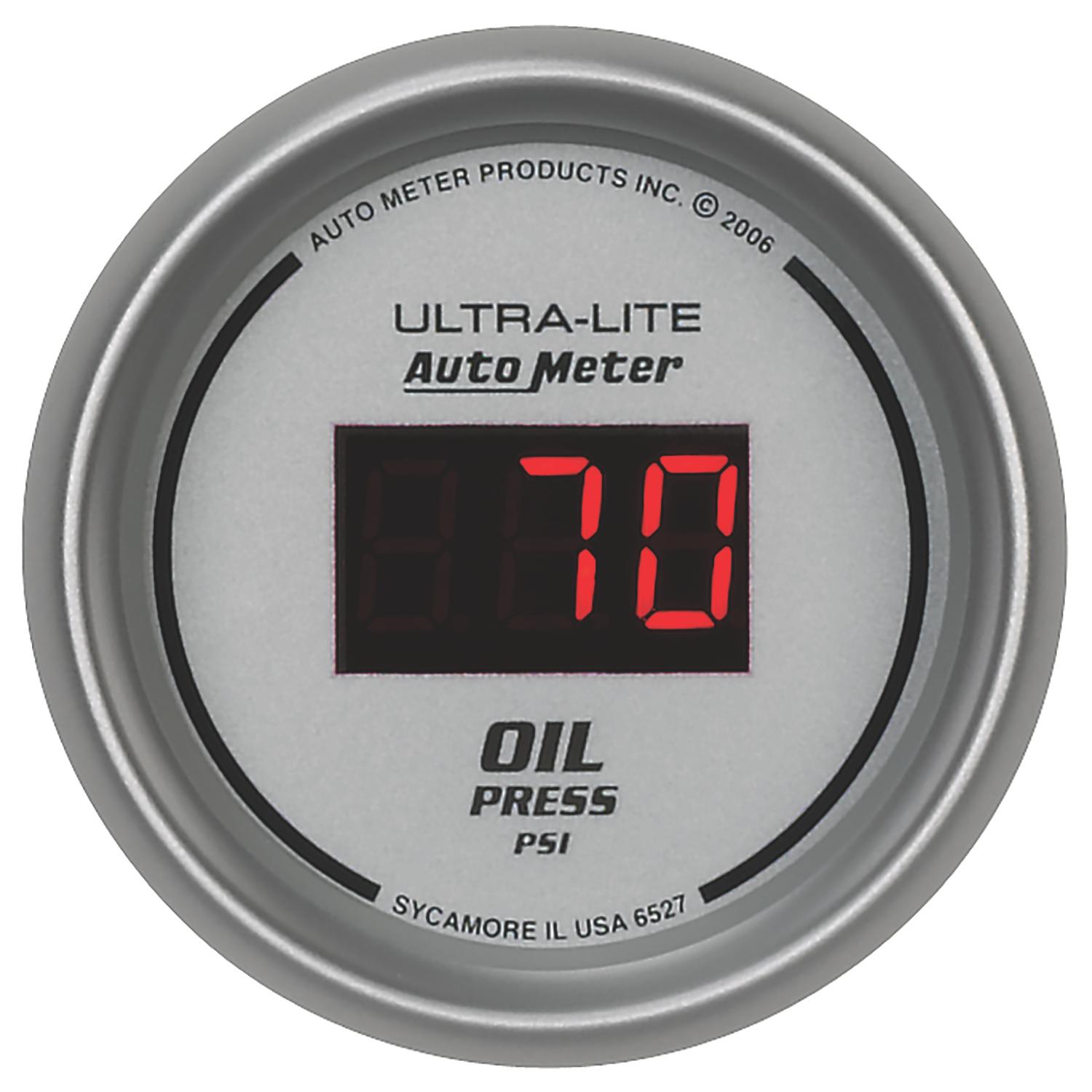 Auto Meter 5 PC. GAUGE KIT, 3-3/8" & 2-1/16", ULTRA-LITE DIGITAL - 6500