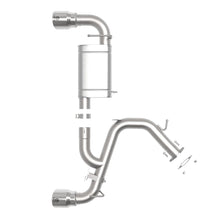 AFE Axle-Back Exhaust System (2019-2020 Hyundai Veloster N L4-2.0L (t)) - 49-37007-P