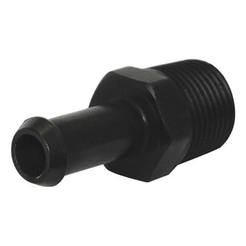 Moroso Fitting, 3/8 In. To 3/8 In., Straight, Black - 65381