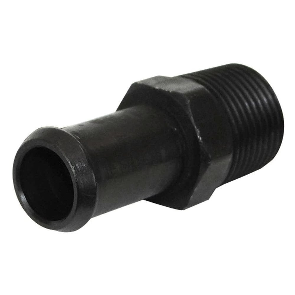 Moroso Fitting, 3/8 In. To 1/2 In., Straight, Black - 65389