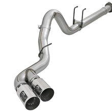 AFE Rebel XD 4 IN 409 Stainless Steel DPF-Back Exhaust w/Dual Polished Tips (Ford Diesel Trucks 11-14 V8-6.7L (td)) - 49-43121-P