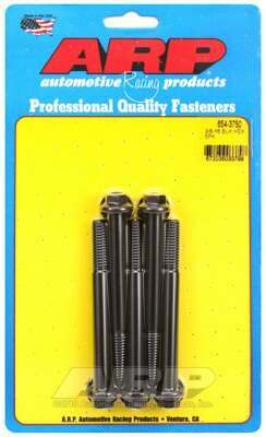 ARP 3/8-16 x 3.750 hex 7/16 wrenching black oxide bolts - 654-3750