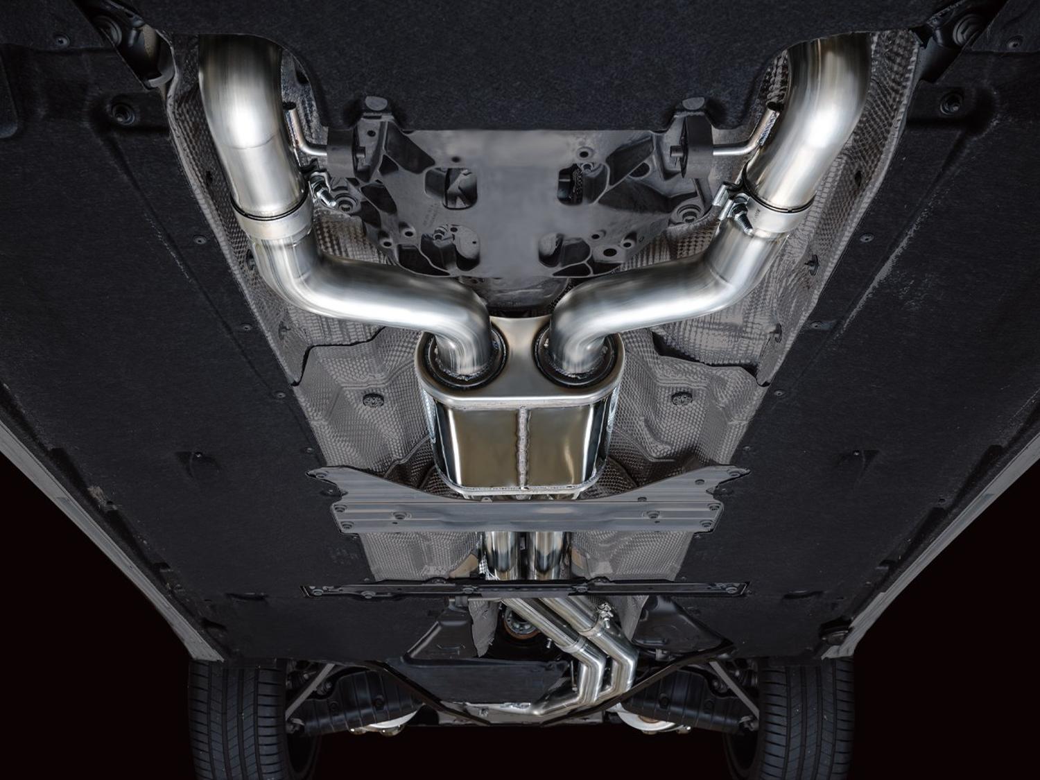 AWE Track Edition for Audi C8 S6/S7 - Diamond Black Tips - 3020-43109