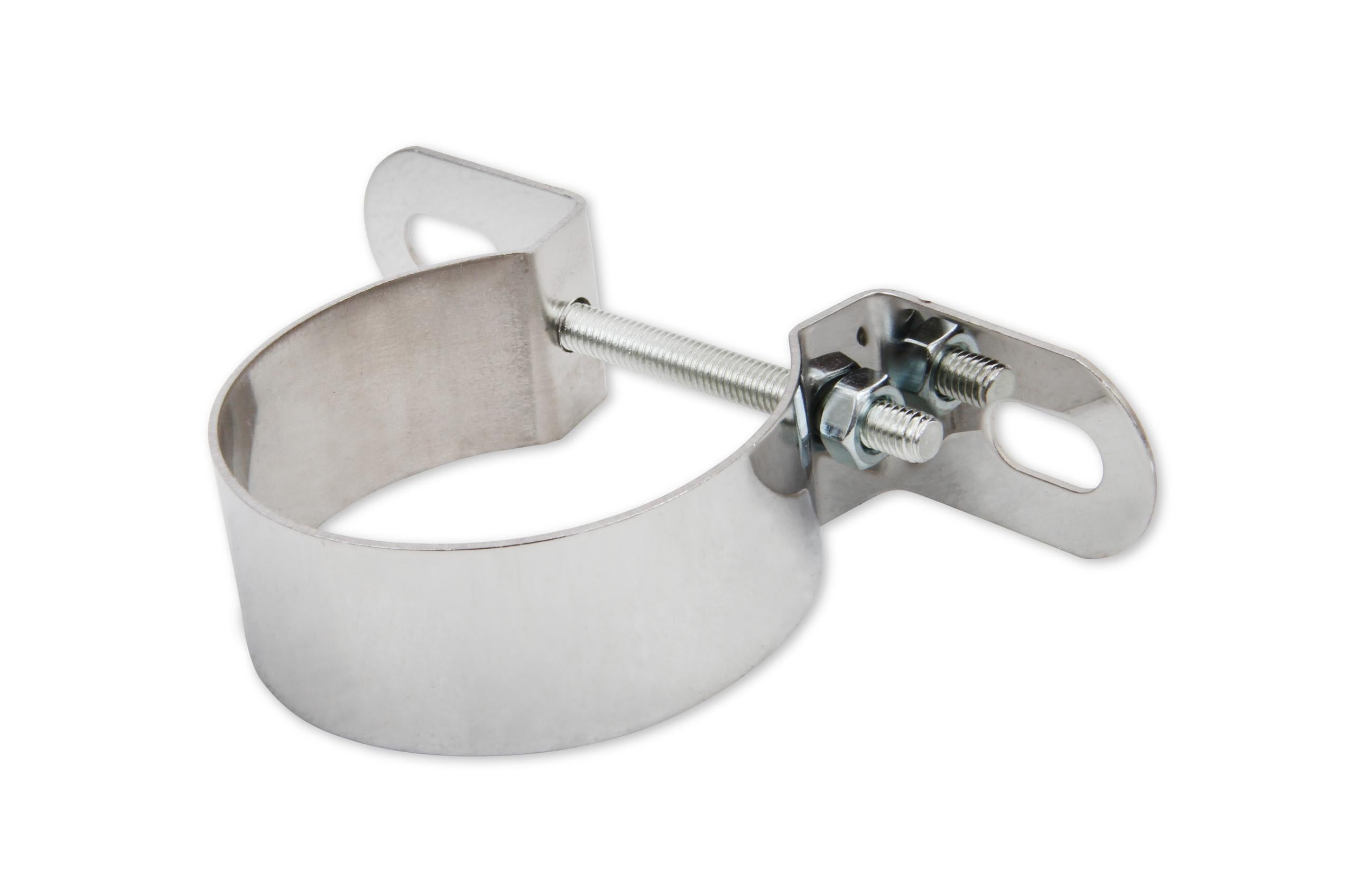 Mr. Gasket Chrome Coil Holder Bracket with Bolt - Horizontal Mount.  - 9777