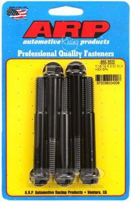 ARP 7/16-14 X 3.500 hex 1/2 wrenching black oxide bolts - 655-3500