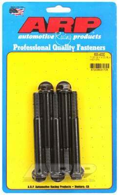 ARP 7/16-14 X 4.000 hex 1/2 wrenching black oxide bolts - 655-4000