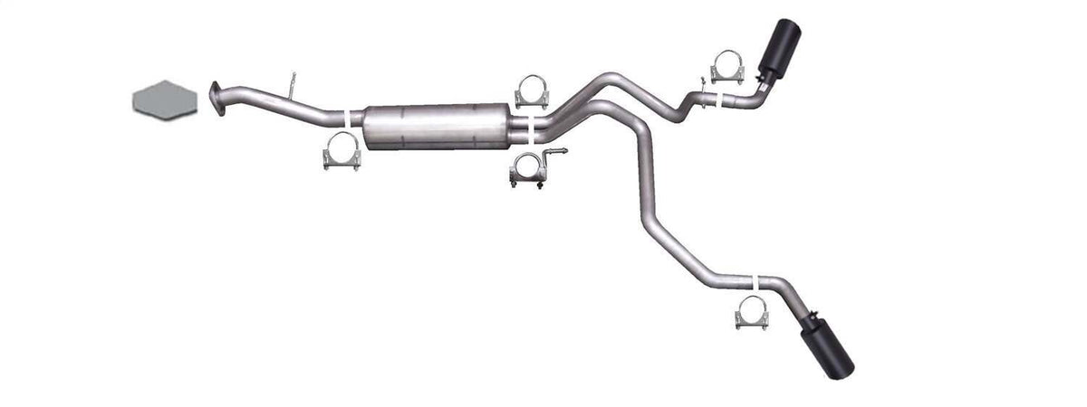 Gibson Exhaust Dual Extreme Exhaust System (2000-2006 Escalade, Tahoe Base, Tahoe LS, Tahoe LT, Tahoe, Yukon SLT, Yukon SLE, Yukon SL) - 65563B