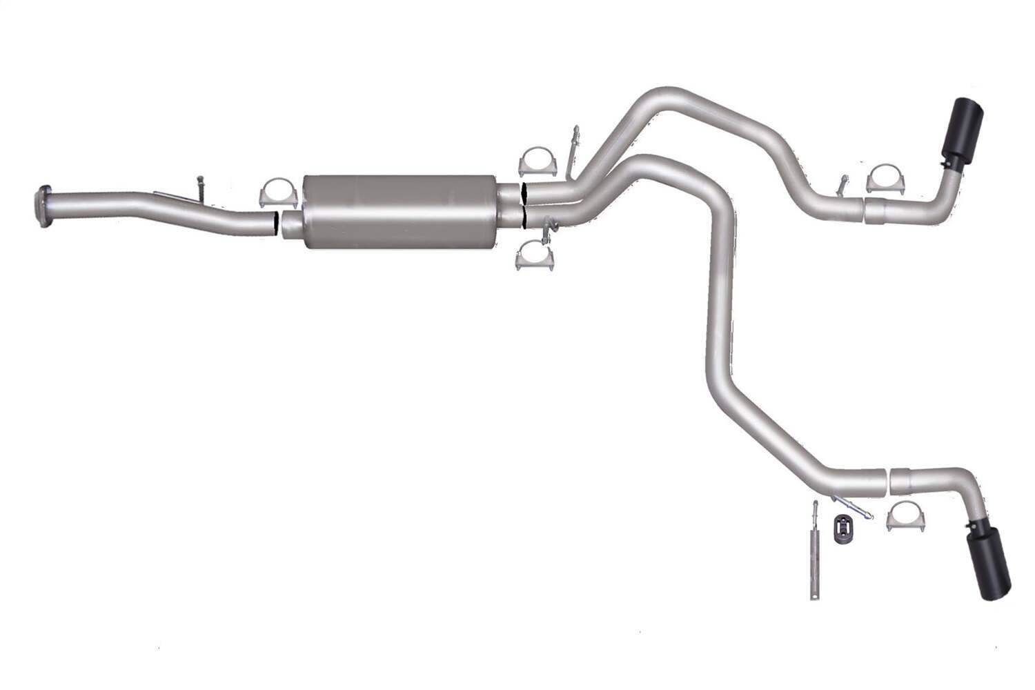 Gibson Exhaust Dual Extreme Exhaust System (2007-2014 Avalanche, Suburban 1500, Yukon XL 1500 SLT, Yukon XL 1500 SLE) - 65572B