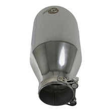 AFE MACH Force-Xp 304 Stainless Steel Clamp-on Exhaust Tip Polished (2-1/2 IN Inlet x 4-1/2 IN Outlet x 9 IN L) - 49T25454-P091