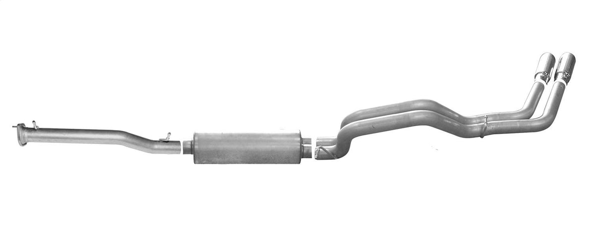 Gibson Exhaust Cat-Back Dual Sport Exhaust System; Stainless (2011-2019 Silverado 2500 HD, Silverado 3500 HD, Sierra 2500 HD, Sierra 3500 HD) - 65650