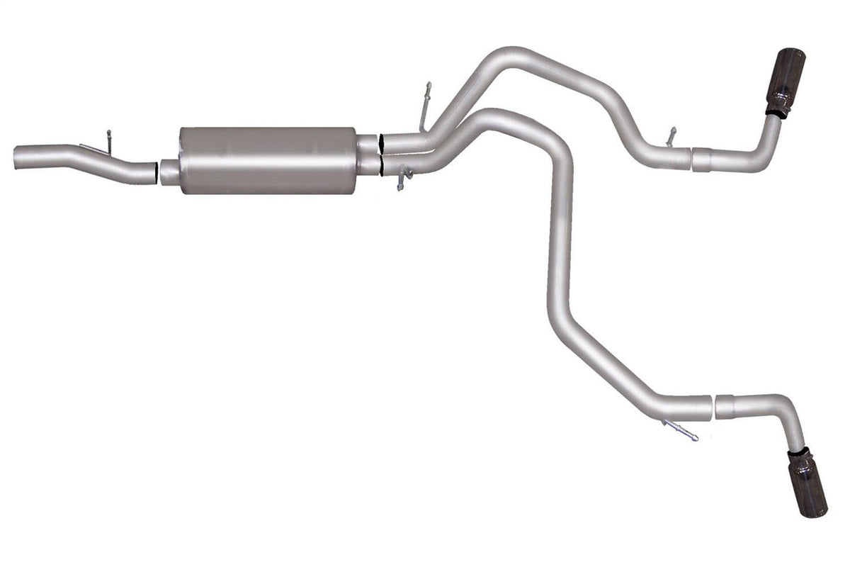 Gibson Exhaust Cat-Back Dual Extreme Exhaust System; Stainless (2015-2020 Tahoe, Yukon SLT, Yukon SLE) - 65668