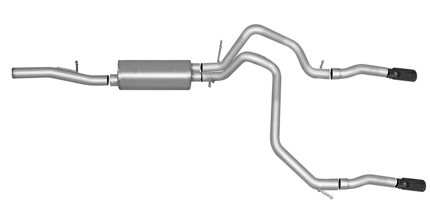 Gibson Exhaust Cat-Back Dual Split Exhaust System; Stainless (2010-2020 Chevrolet Tahoe, GMC Yukon) - 65669