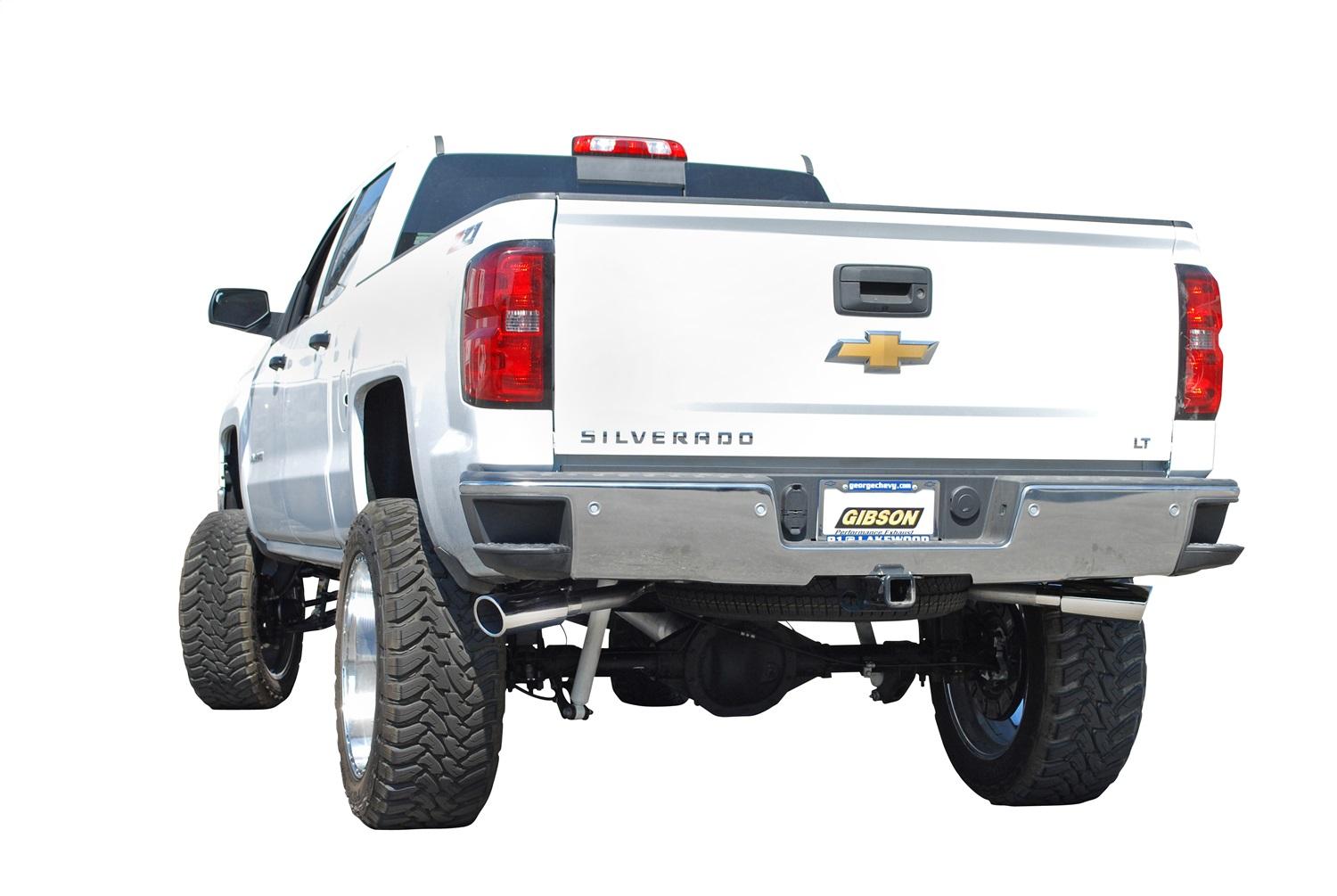 Gibson Exhaust Cat-Back Dual Extreme Exhaust System; Stainless (2014-2018 Chevrolet Silverado 1500, GMC Sierra 1500) - 65671