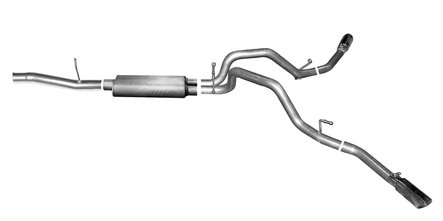 Gibson Exhaust Cat-Back Dual Extreme Exhaust System; Stainless (2014-2018 Chevrolet Silverado 1500, GMC Sierra 1500) - 65671