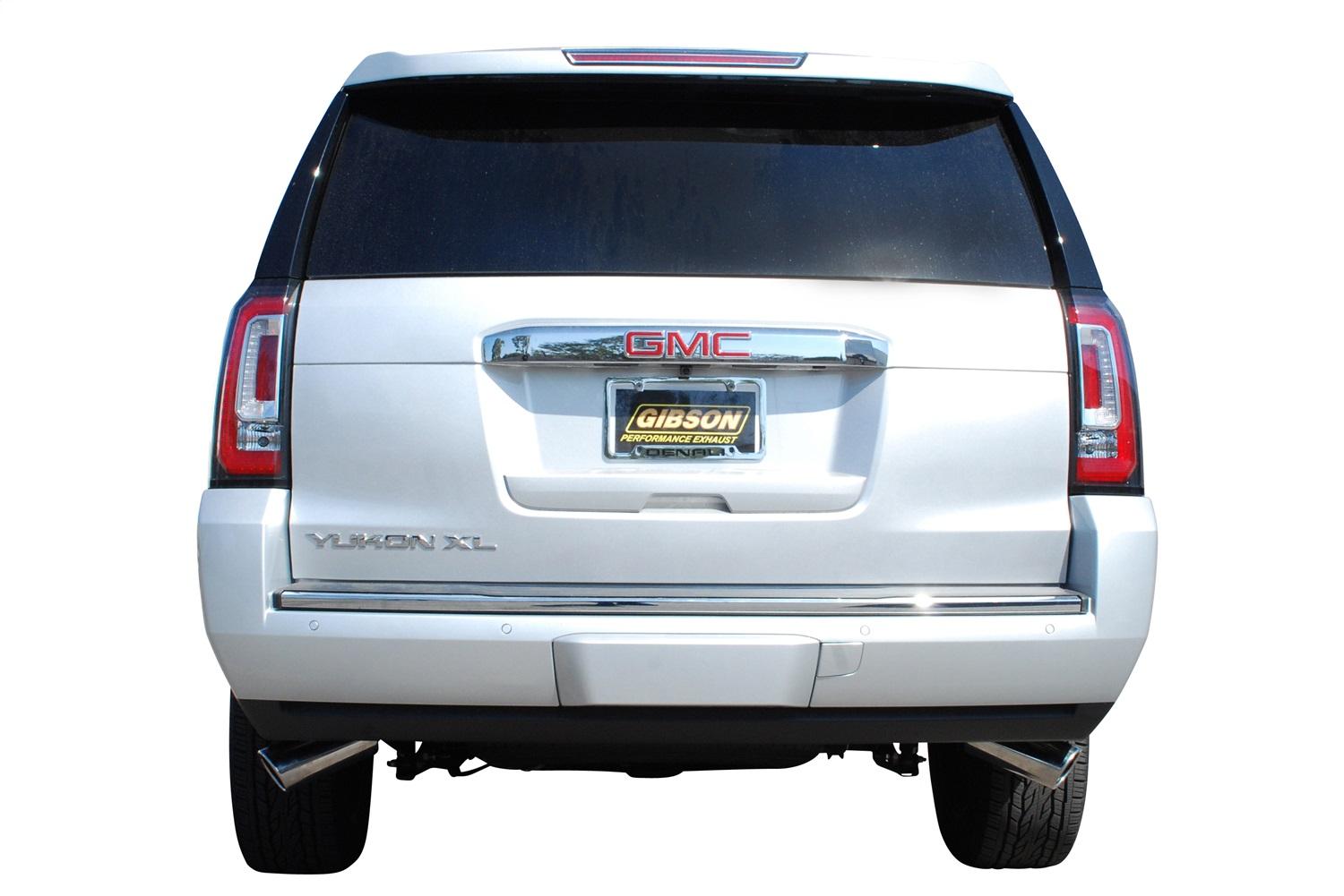 Gibson Exhaust Cat-Back Dual Extreme Exhaust System; Stainless (2014-2020 Escalade, Escalade ESV, Yukon XL Denali) - 65676