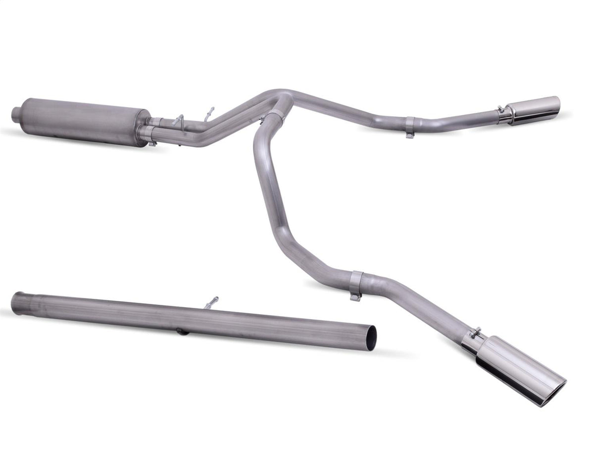 Gibson Exhaust Cat-Back Dual Extreme Exhaust System; Stainless (2019-2023 Chevrolet, GMC Fitment) - 65690