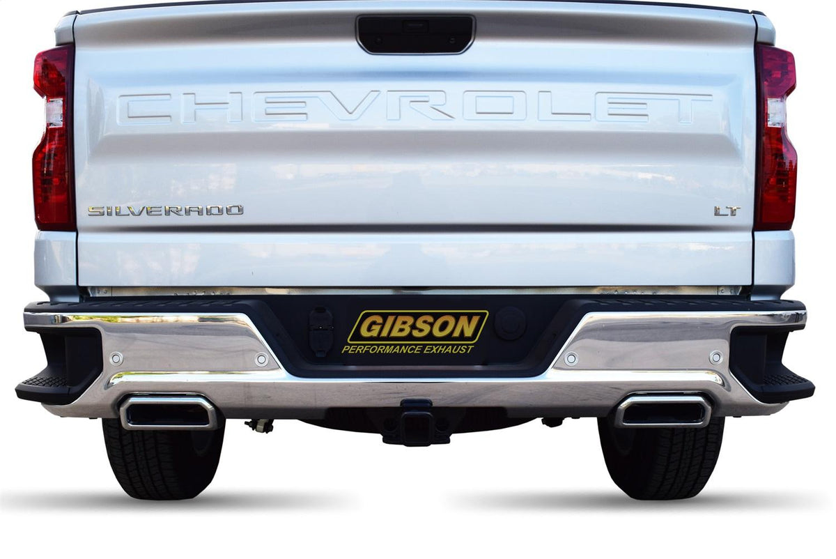 Gibson Exhaust Cat-Back Dual Split Exhaust System; Stainless (2019-2023 Chevrolet, GMC Fitment) - 65698