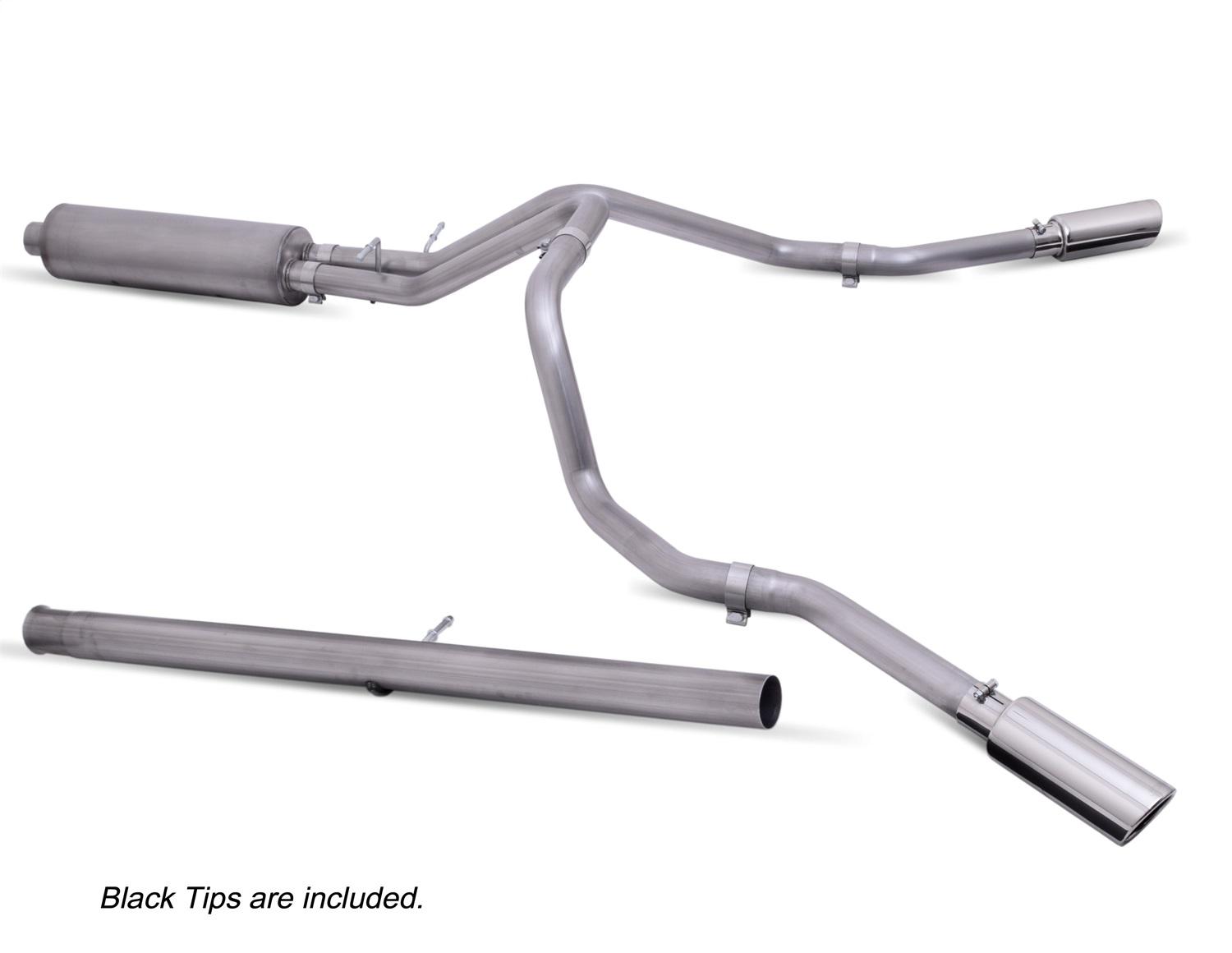 Gibson Exhaust Dual Extreme Exhaust System (2020-2021 Silverado 2500 HD, Silverado 3500 HD, Sierra 2500 HD, Sierra 3500 HD) - 65714B
