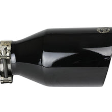AFE MACH Force-Xp 409 Stainless Steel Clamp-on Exhaust Tip Black (2-1/2 IN Inlet x 4-1/2 IN Outlet x 9 IN L) - 49T25454-B091