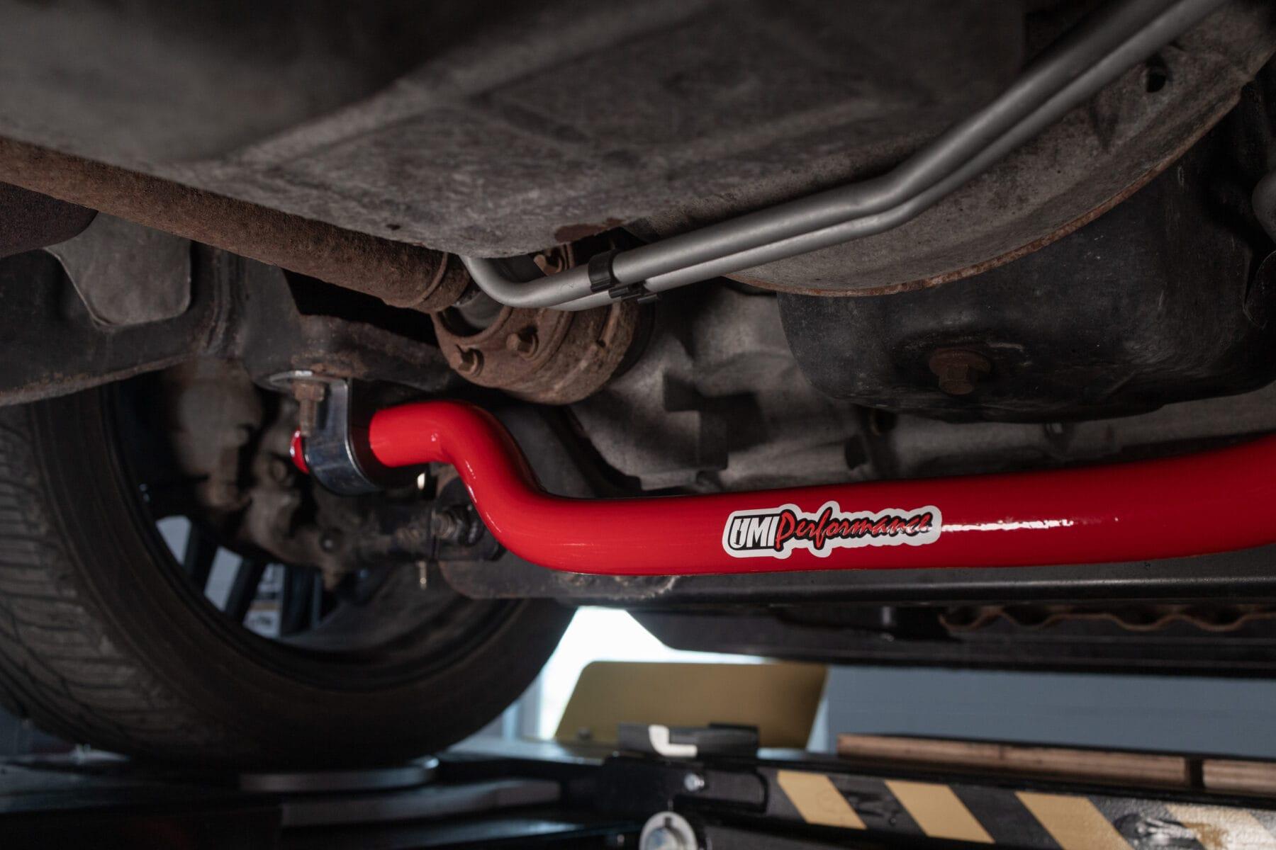UMI Performance Front Sway Bar, 1-1/2″ Solid - Red (2015-2020 F-150) - 6579-R