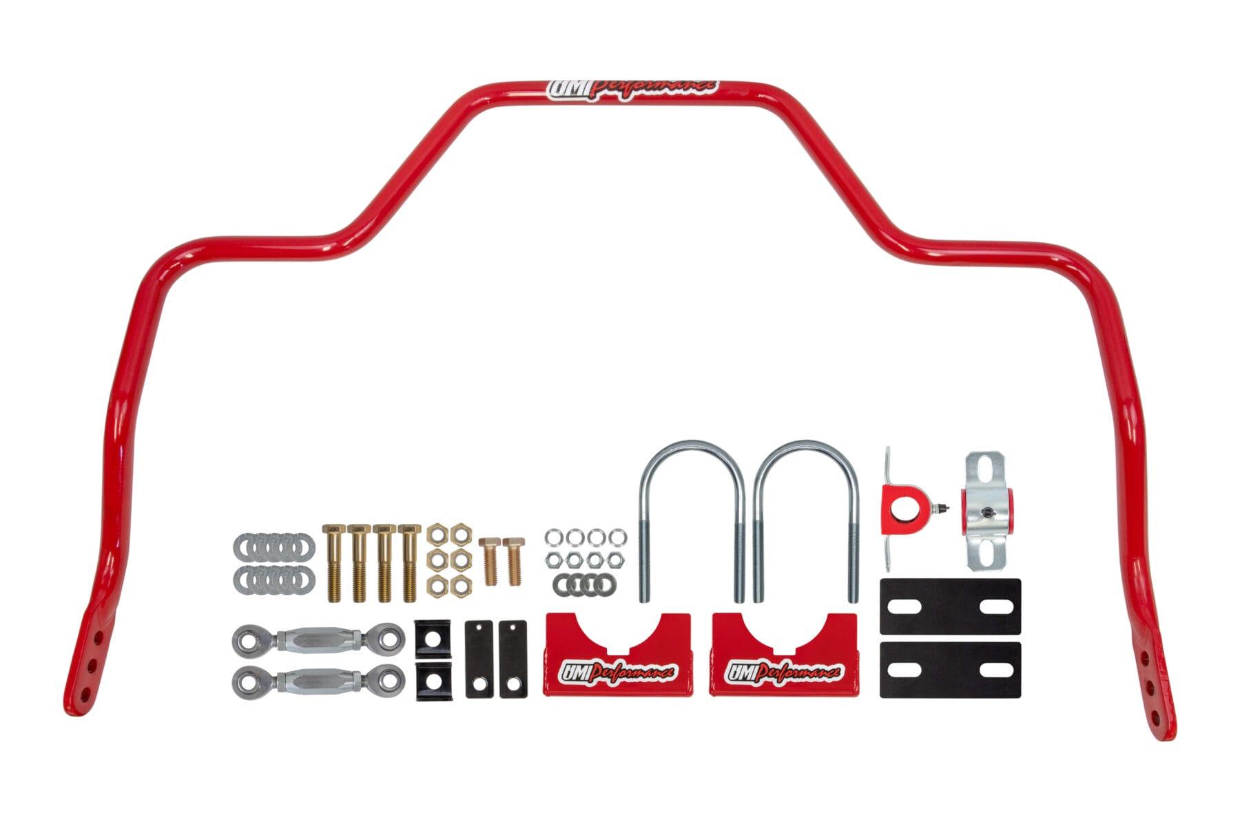 UMI Performance Rear Sway Bar, 1″ Solid - Red (2015-2025 F-150) - 6580-R