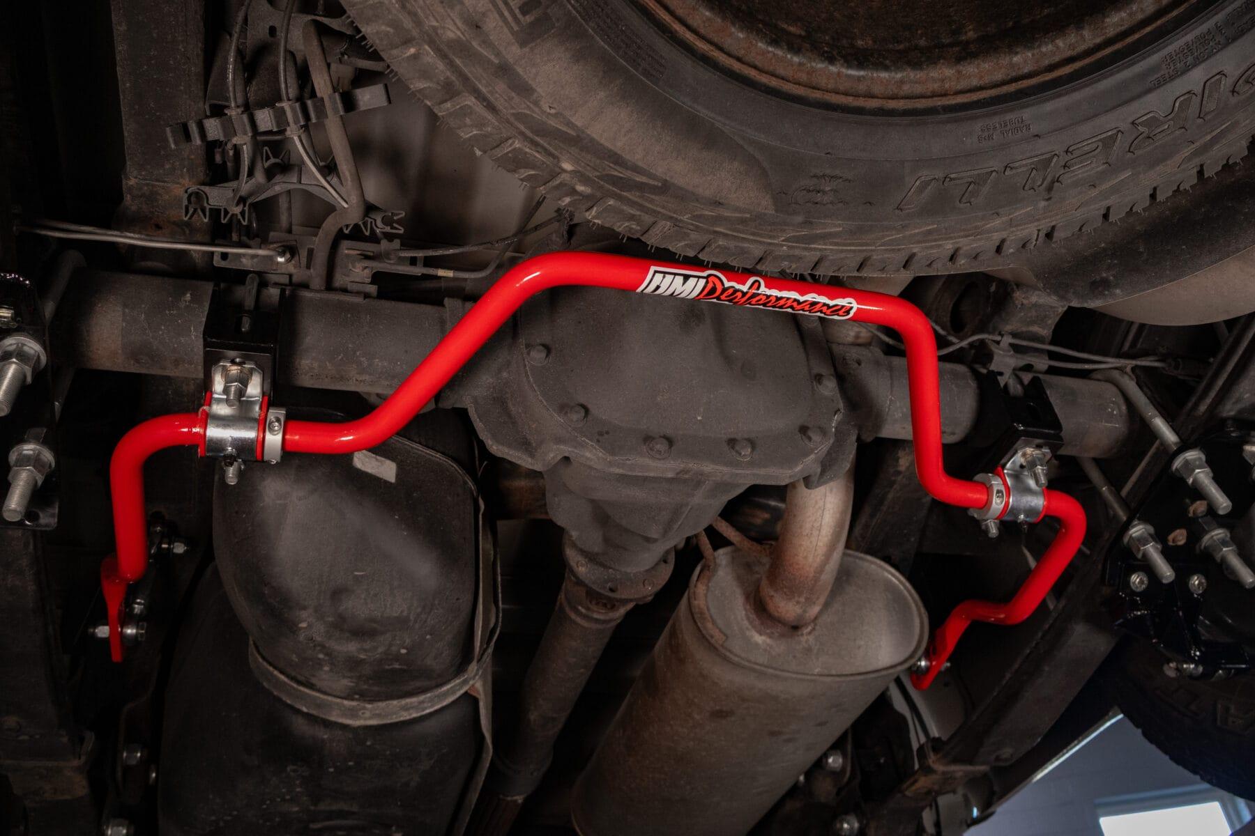UMI Performance Rear Sway Bar, 1″ Solid - Red (2015-2025 F-150) - 6580-R