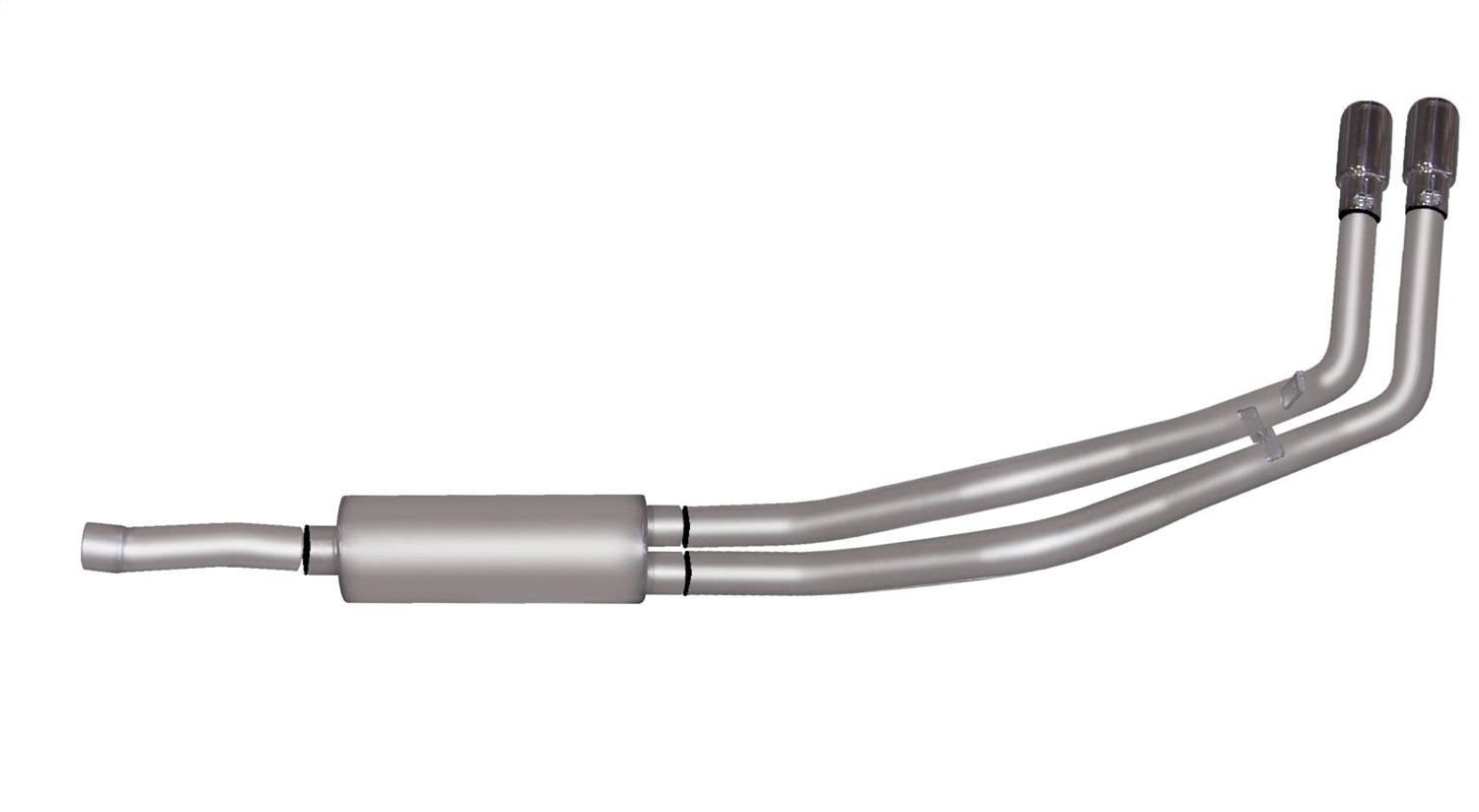 Gibson Exhaust Cat-Back Dual Sport Exhaust System; Stainless (1988-1993 Chevrolet, GMC Fitment) - 65900