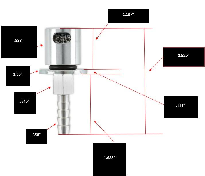 Holley Remote Mount Vent Valve  - 19-174