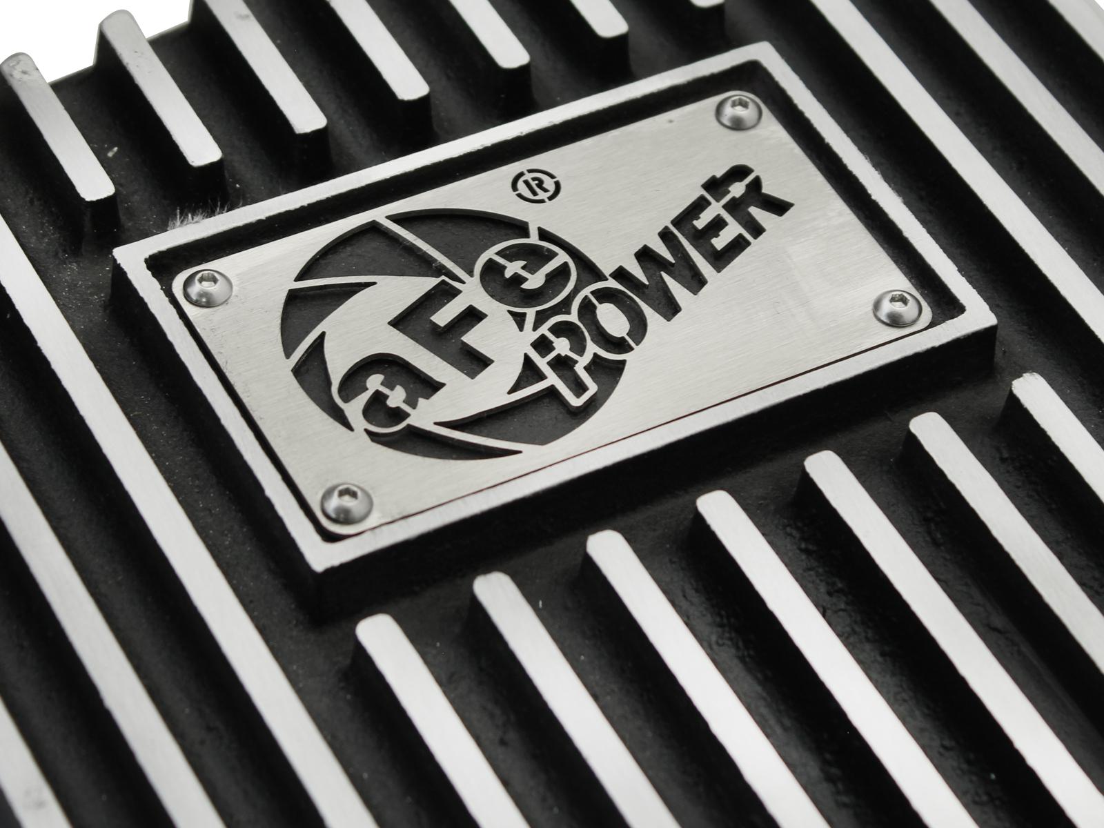 aFe POWER Transmission Pan Black w/ Machined Fins - 46-70172