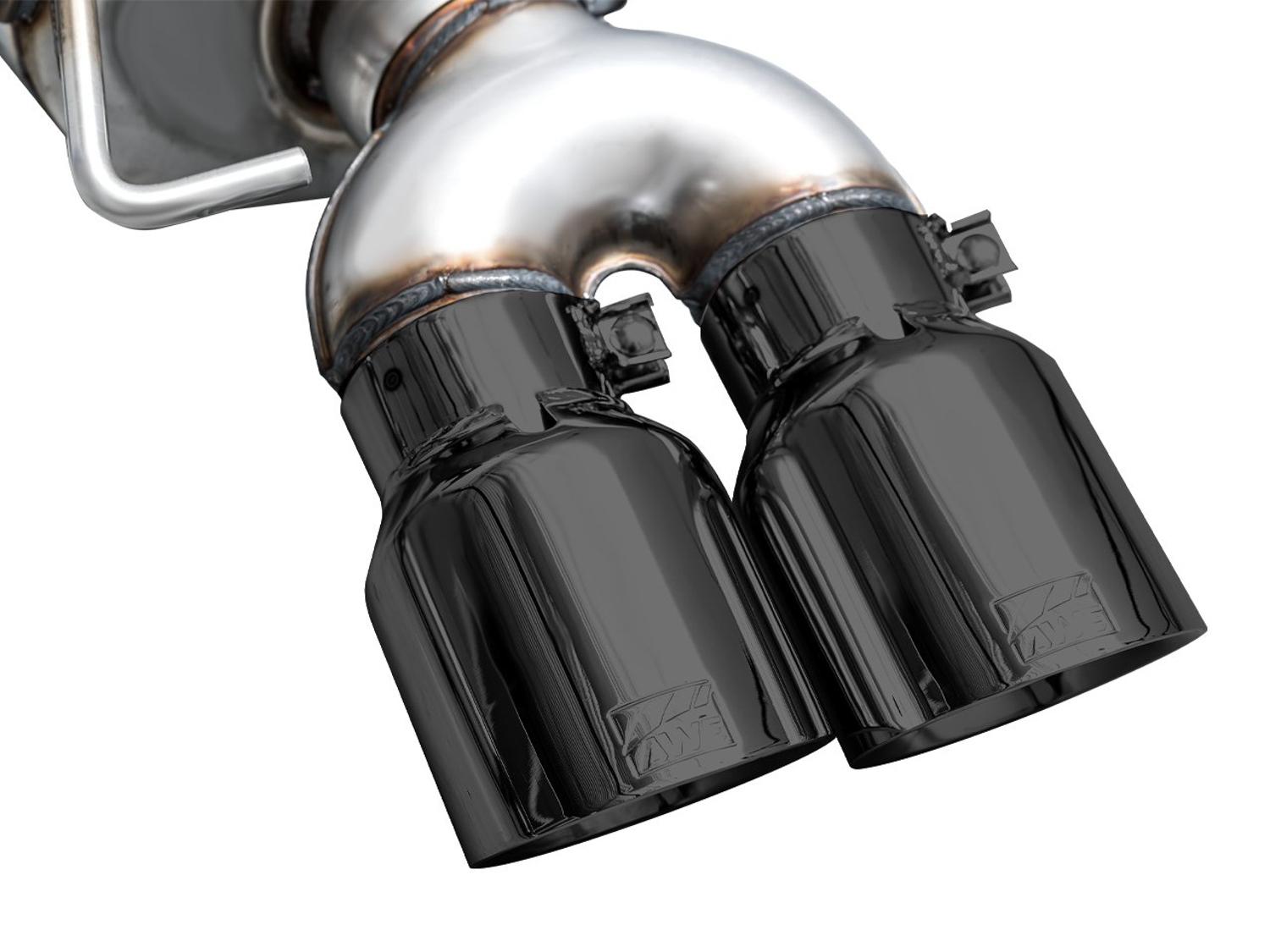 AWE Touring Edition for Audi C8 S6/S7 - Diamond Black Tips - 3015-43107