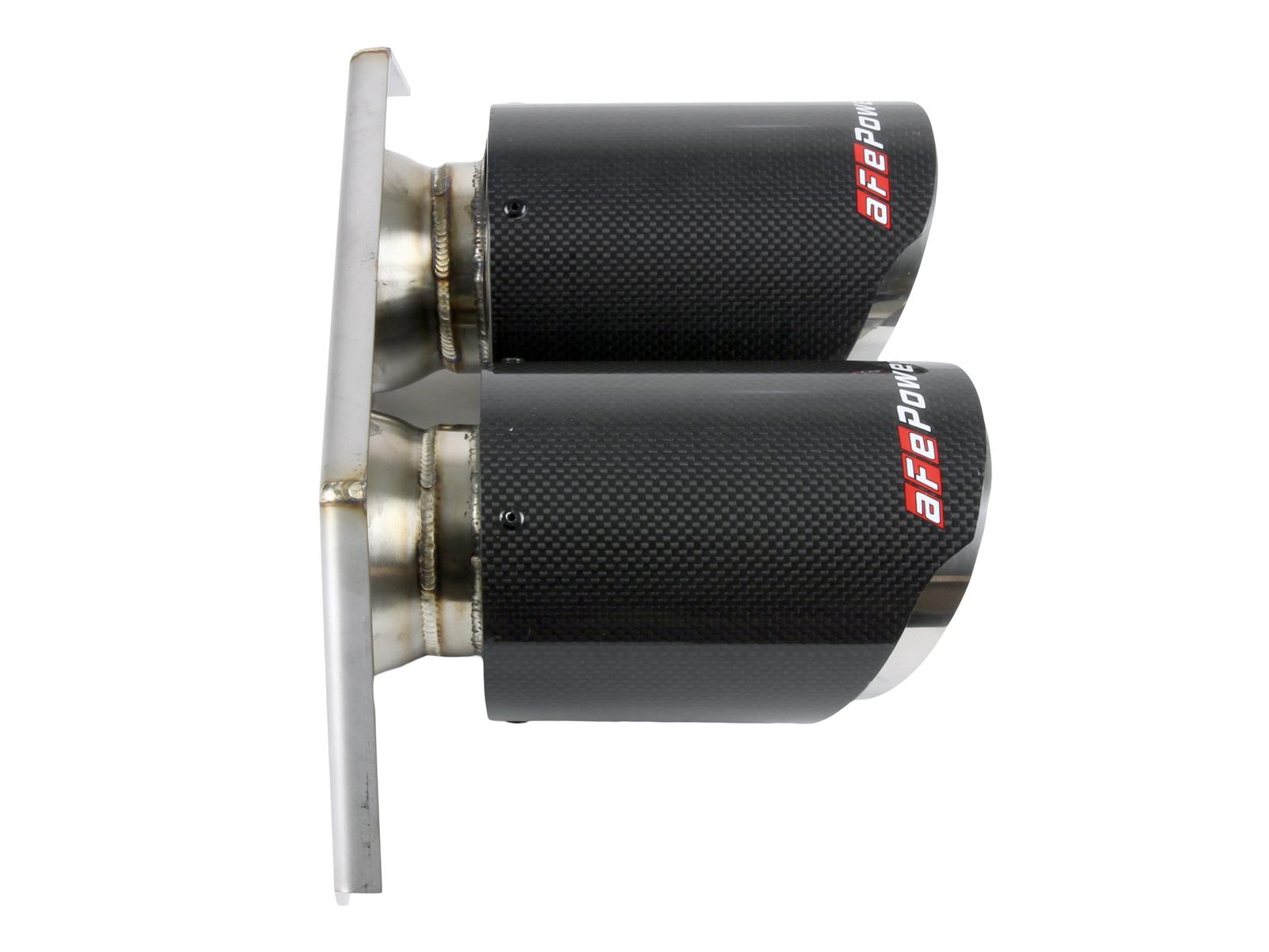 AFE MACH Force-Xp 4 IN Carbon Fiber OE Replacement Exhaust Tips (Porsche 911 GT3 14-19 H6-3.8L/4.0L) - 49C36435-C