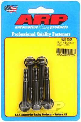 ARP M6 x 1.00 x 45 hex black oxide bolts - 660-1006