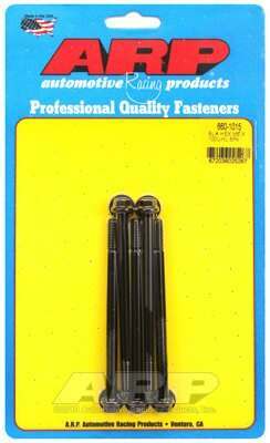 ARP M6 x 1.00 x 100 hex black oxide bolts - 660-1015