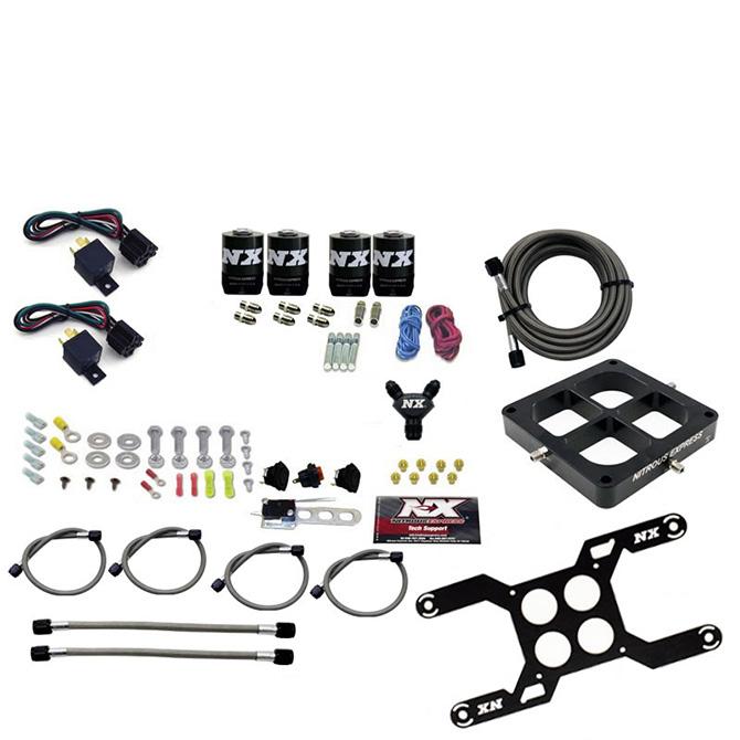 Nitrous Express Dry Quad Stage Billet Crossbar Plate System 100-2000Hp (4500 Flange)-No Bottle - 66447-00