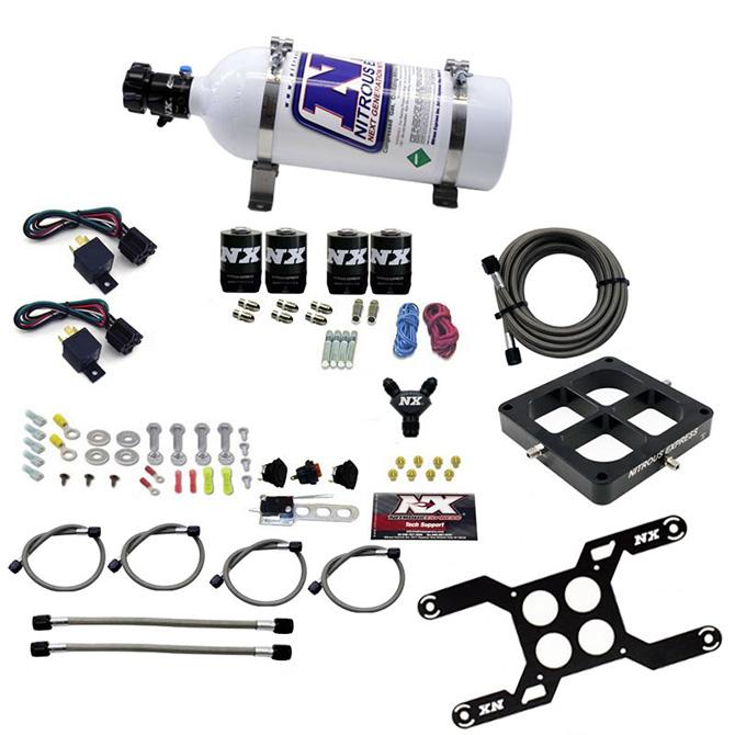 Nitrous Express Dominator Dual Stage Billet Crossbar, (50-300 & 100-500Hp) With 5Lb Bottle. - 66047-05