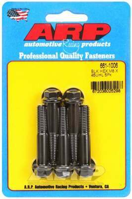 ARP M8 x 1.25 x 45 hex black oxide bolts - 661-1006