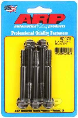 ARP M8 x 1.25 x 65 hex black oxide bolts - 661-1010