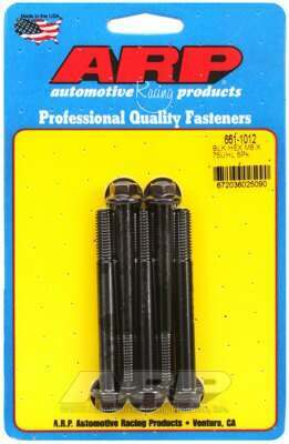 ARP M8 x 1.25 x 75 hex black oxide bolts - 661-1012