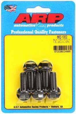 ARP M10 x 1.50 x 25 hex black oxide bolts - 662-1002