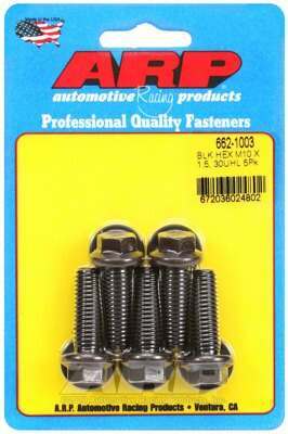 ARP M10 x 1.50 x 30 hex black oxide bolts - 662-1003
