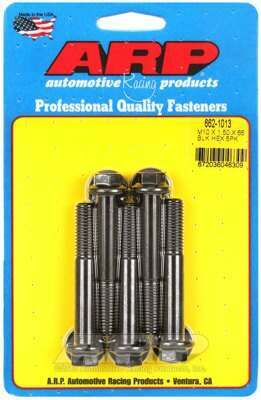 ARP M10 x 1.50 x 65 hex black oxide bolts - 662-1013