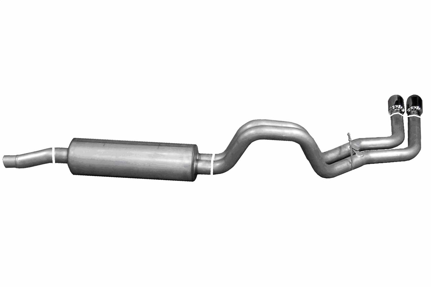 Gibson Exhaust Cat-Back Dual Sport Exhaust System; Stainless (2002-2003 Dakota Sport, Dakota SLT) - 66204