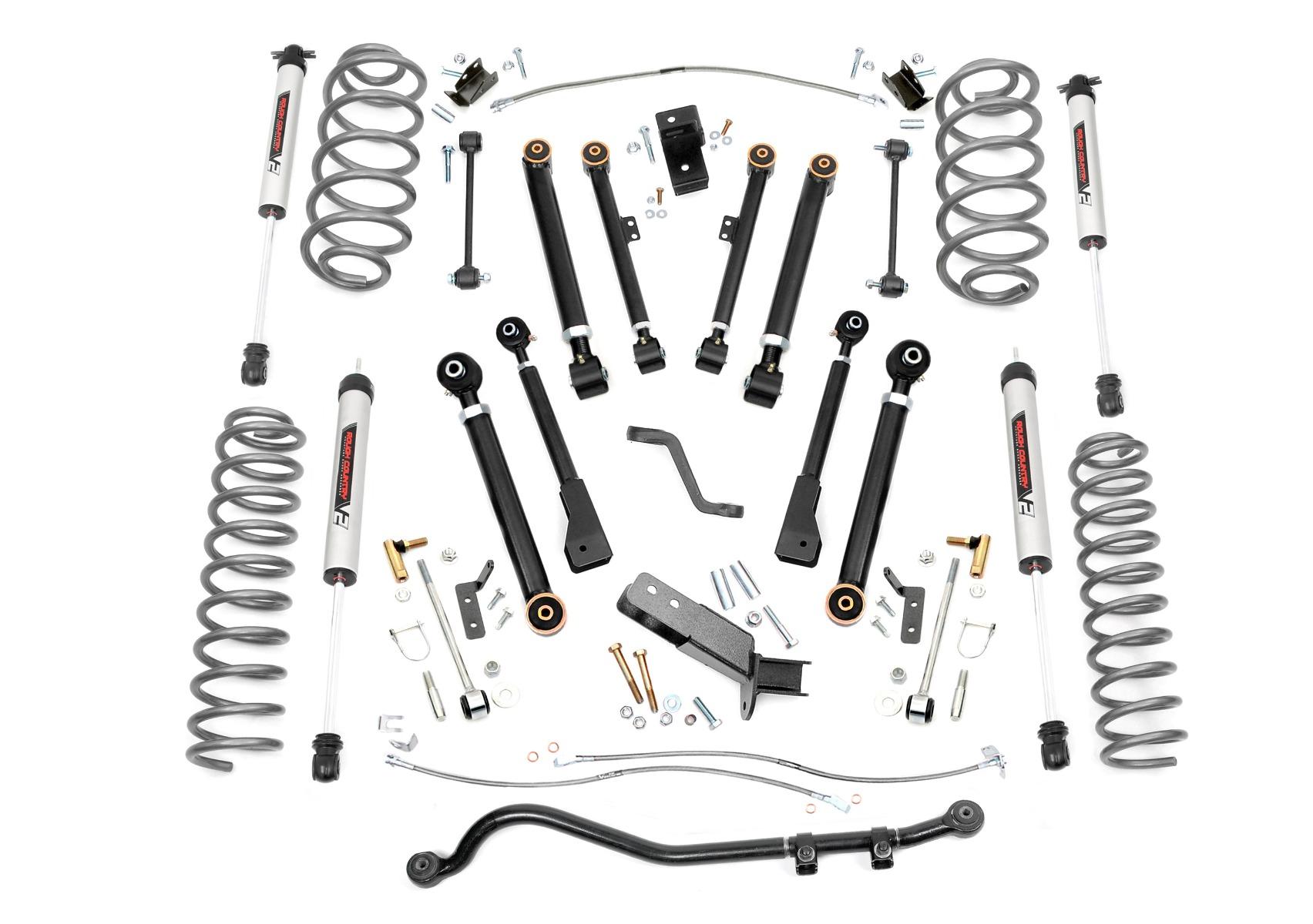 Rough Country 6 Inch Lift Kit X-Series V2 Jeep Wrangler TJ (97-06)/Wrangler Unlimited (04-06) (1997-2006 Wrangler) - 66270