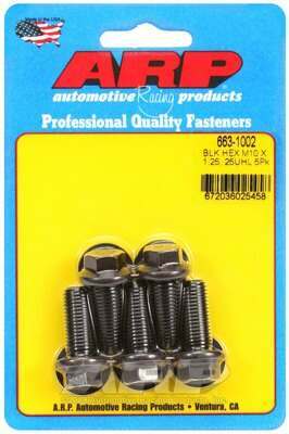 ARP M10 x 1.25 x 25 hex black oxide bolts - 663-1002