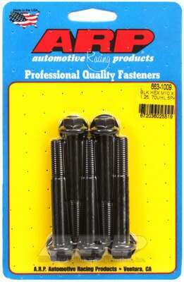 ARP M10 x 1.25 x 70 hex black oxide bolts - 663-1009
