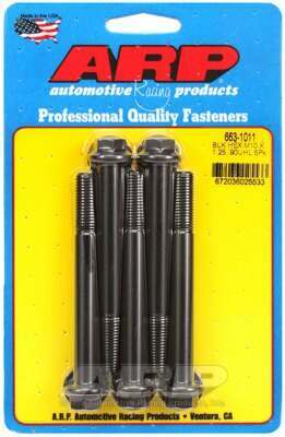 ARP M10 x 1.25 x 90 hex black oxide bolts - 663-1011