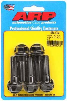 ARP M12 x 1.50 x 40 hex black oxide bolts - 664-1004