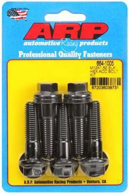 ARP M12 x 1.50 x 45 hex black oxide bolts - 664-1005